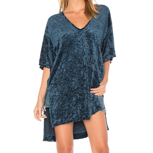 Free People Tops - Free People Velvet Tunic Dress Sz S EUC